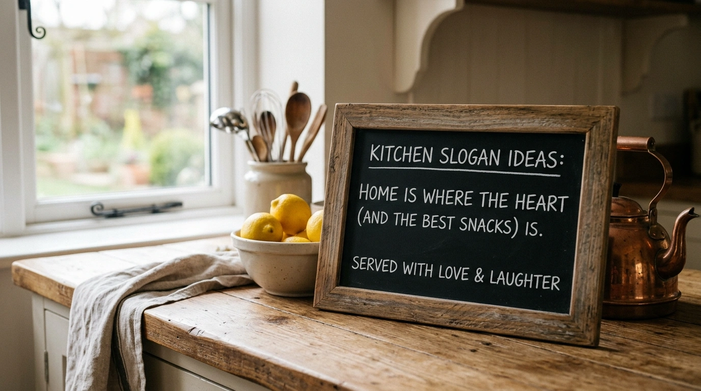 Emotional Food-Love Kitchen Slogans