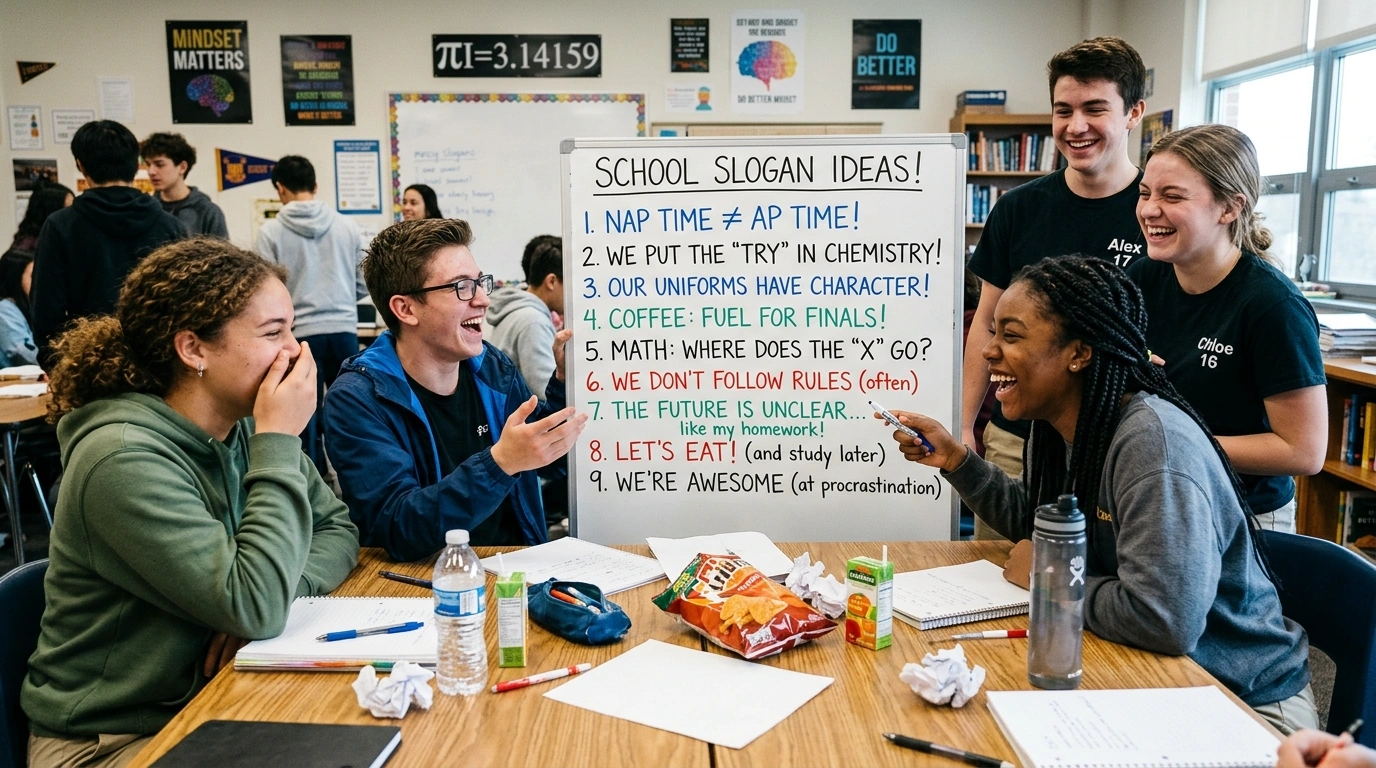 Funny School Slogan Ideas