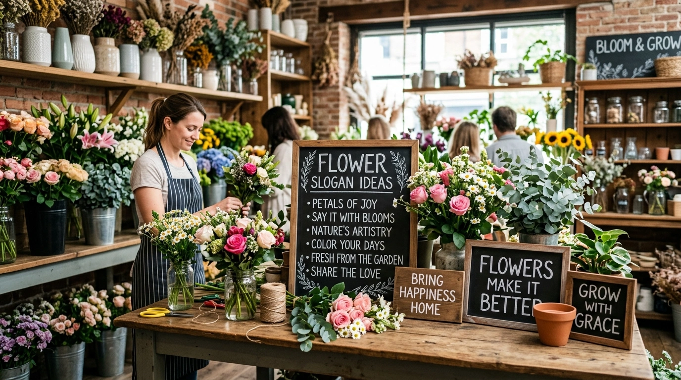 How to Create Your Own Flower Shop Slogan