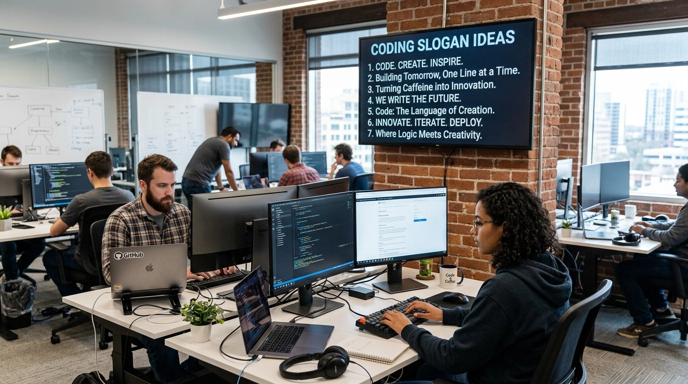 Startup & Tech Brand Coding Slogans