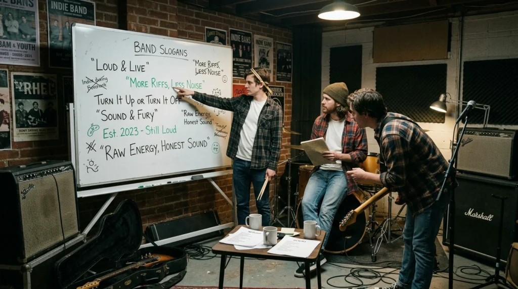 band slogan ideas