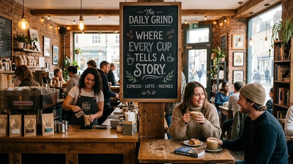 coffee shop slogan