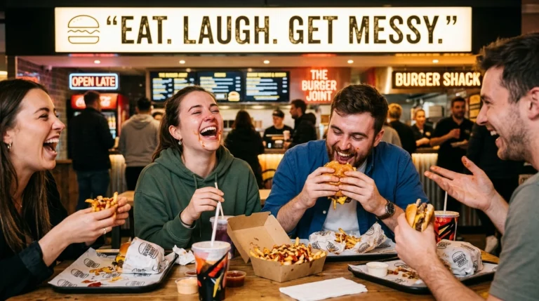 fast food slogan