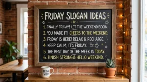 friday slogan ideas