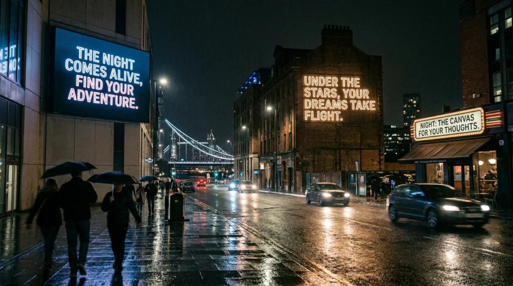 night slogan ideas