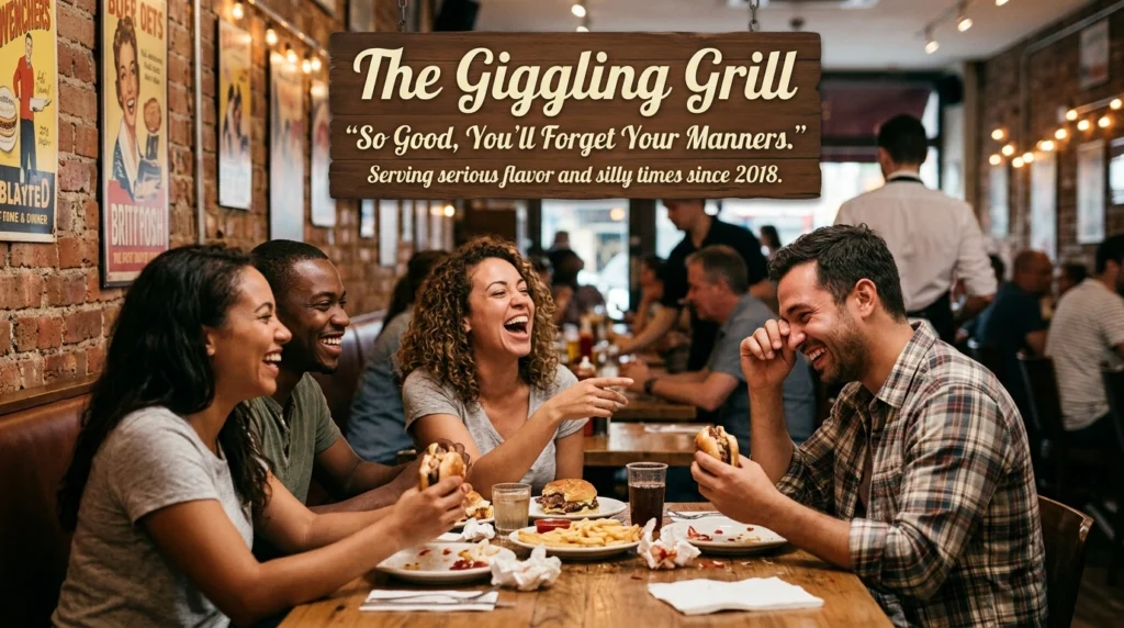 restaurant name slogan