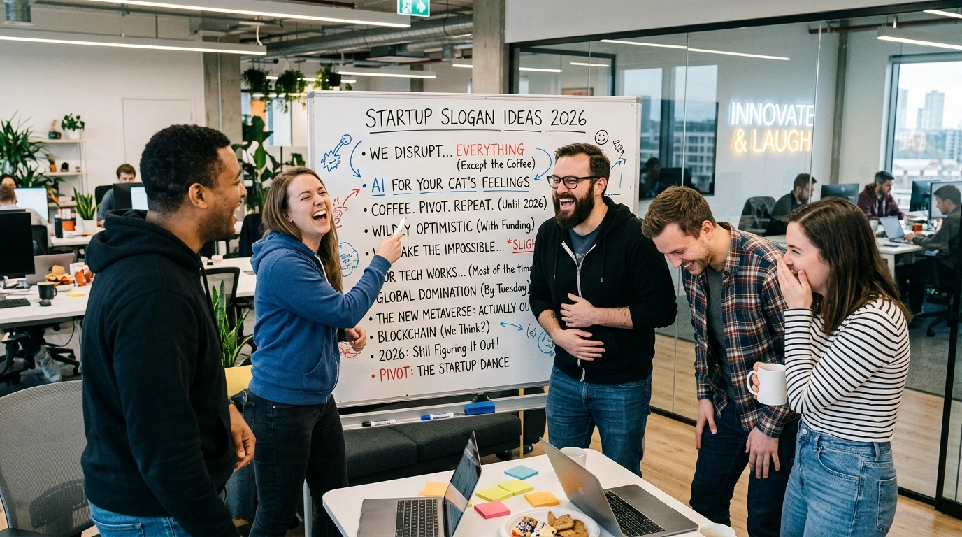 204+ Funny Startup Slogan Ideas 2026 Fresh & Investor-Ready Taglines ...