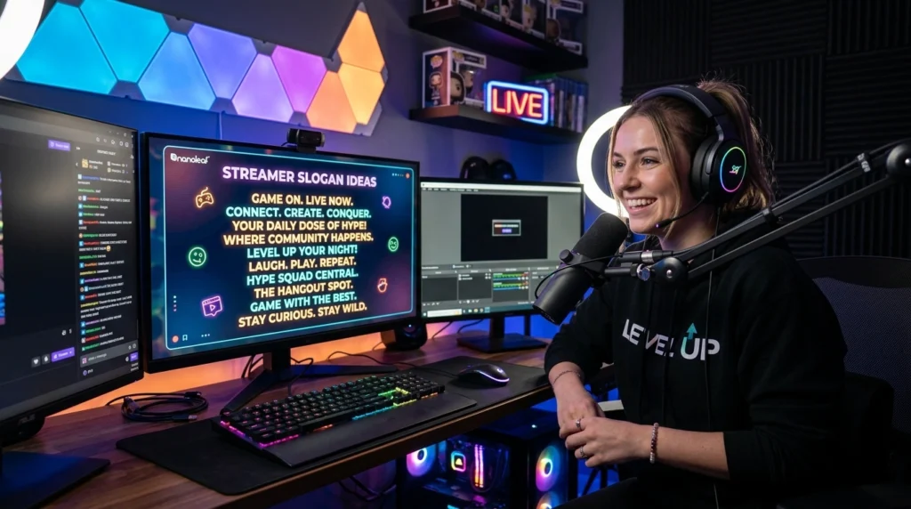 streamer slogan ideas