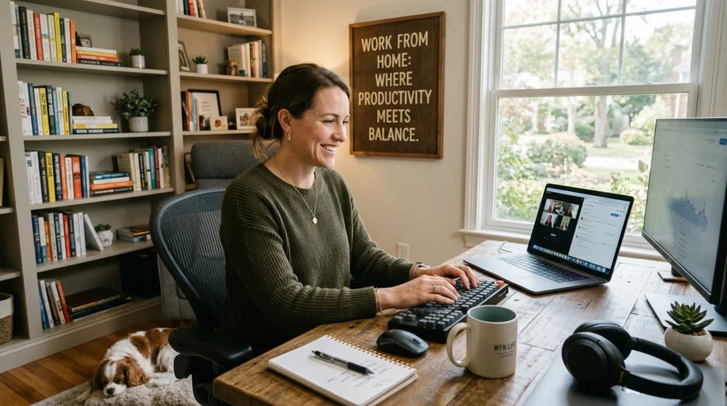work from home slogan